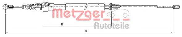 Трос, стояночная тормозная система METZGER 107625