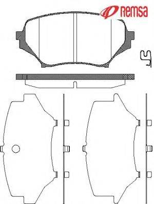 Комплект тормозных колодок, дисковый тормоз METZGER 1189.01