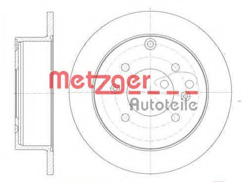 Тормозной диск METZGER 6757.00
