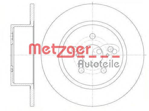 Тормозной диск METZGER 687800