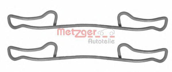 Комплектующие, колодки дискового тормоза METZGER 1091200