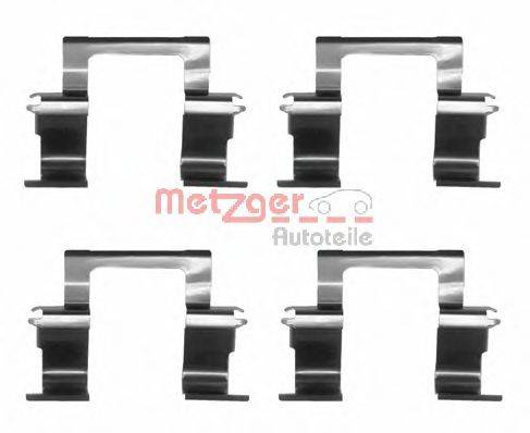 Комплектующие, колодки дискового тормоза METZGER 109-1274