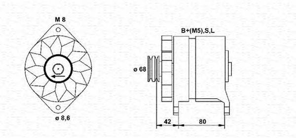 Генератор MAGNETI MARELLI 943346012010