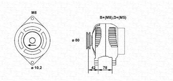 Генератор MAGNETI MARELLI 943355029010