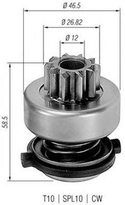 Ведущая шестерня, стартер MAGNETI MARELLI 940113020149