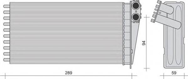 Теплообменник, отопление салона MAGNETI MARELLI 350218273000