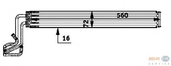 Масляный радиатор, рулевое управление BEHR HELLA SERVICE 8MO 376 726-311