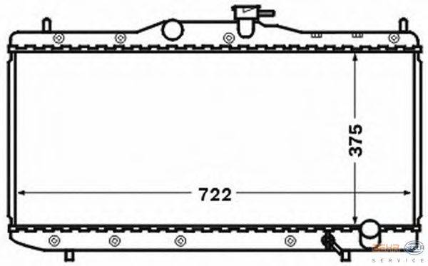 Радиатор, охлаждение двигателя BEHR HELLA SERVICE 8MK 376 773-261