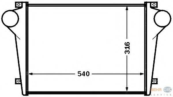 Интеркулер BEHR HELLA SERVICE 8ML 376 776-731