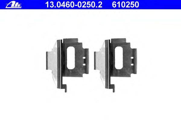 Комплектующие, колодки дискового тормоза ATE 13046002502