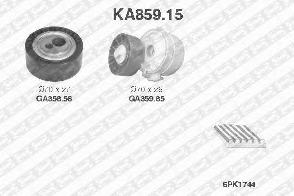 Поликлиновой ременный комплект SNR KA859.15