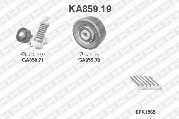 Поликлиновой ременный комплект SNR KA859.19