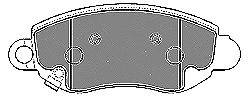 Комплект тормозных колодок, дисковый тормоз MAPCO 6540