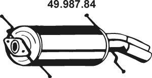 Глушитель выхлопных газов конечный TESH 210141