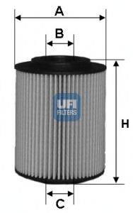 Масляный фильтр UFI 2502700