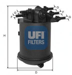 Топливный фильтр UFI 2408600