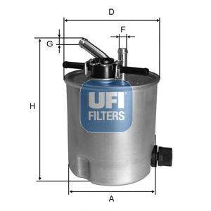 Топливный фильтр UFI 5539400