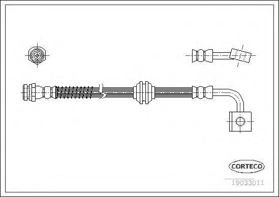 Тормозной шланг CORTECO 19033011