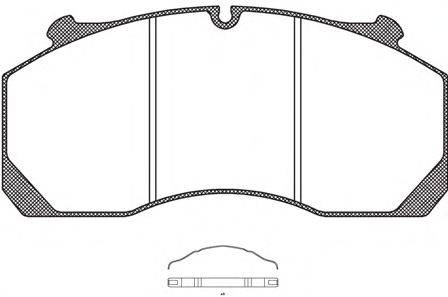 Комплект тормозных колодок, дисковый тормоз ROADHOUSE JSX2115700