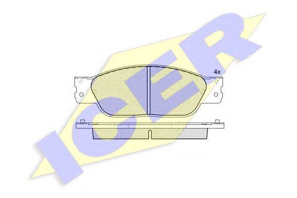 Комплект тормозных колодок, дисковый тормоз REMSA 273110