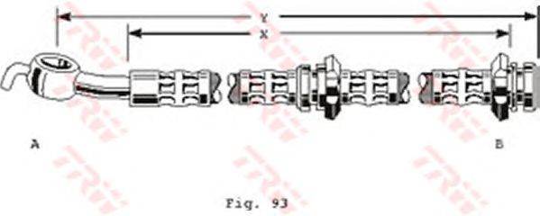 Тормозной шланг TRW PHD126