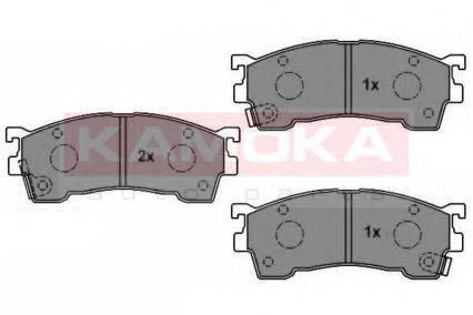 Комплект тормозных колодок, дисковый тормоз KAMOKA 1011900