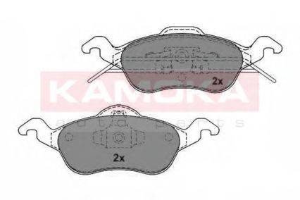Комплект тормозных колодок, дисковый тормоз KAMOKA 101636