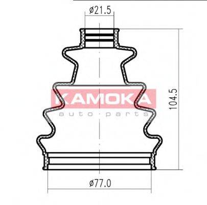 Пыльник, приводной вал KAMOKA 1146514