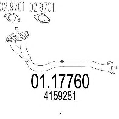 Труба выхлопного газа MTS 01.17760