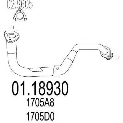 Труба выхлопного газа MTS 01.18930
