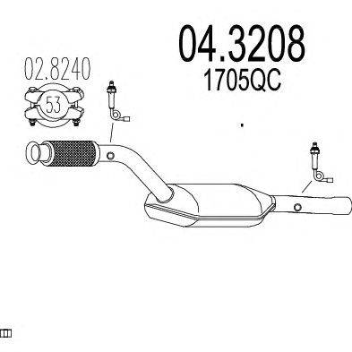 Катализатор MTS 04.3208
