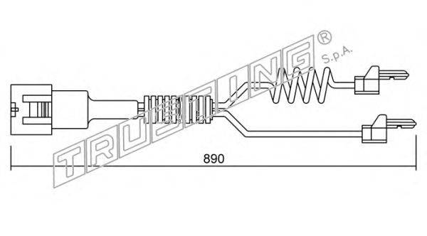 Сигнализатор, износ тормозных колодок TRUSTING SU.103