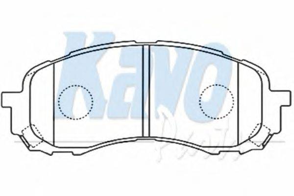 Комплект тормозных колодок, дисковый тормоз KAVO PARTS BP-8018