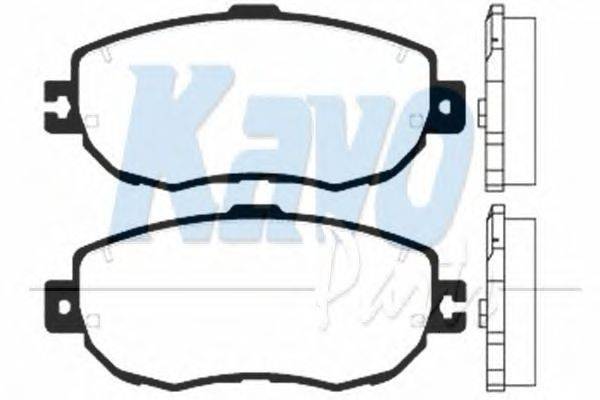 Комплект тормозных колодок, дисковый тормоз KAVO PARTS BP-9035