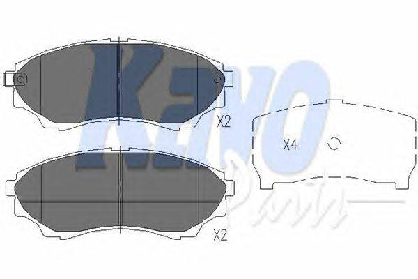 Комплект тормозных колодок, дисковый тормоз KAVO PARTS KBP-4514