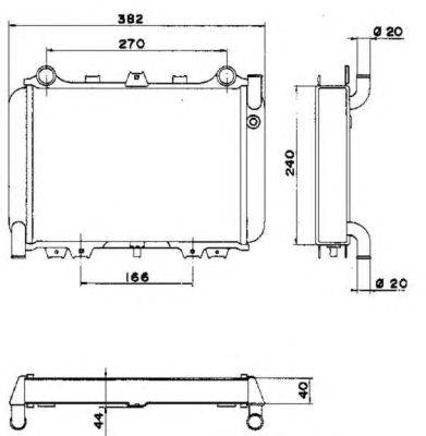 Радиатор, охлаждение двигателя NRF 52013