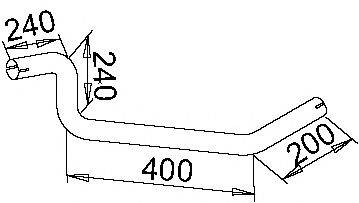 Труба выхлопного газа IMASAF 4160