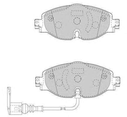Комплект тормозных колодок, дисковый тормоз NECTO FD7544A