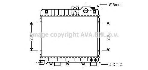 Радиатор, охлаждение двигателя AVA QUALITY COOLING BW2161