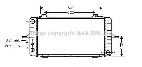 Радиатор, охлаждение двигателя AVA QUALITY COOLING FD2189