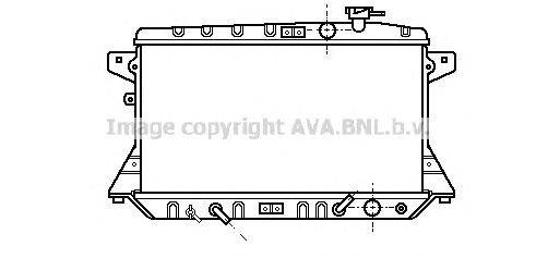 Радиатор, охлаждение двигателя AVA QUALITY COOLING HD2065