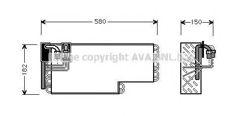 Испаритель, кондиционер AVA QUALITY COOLING MSV269