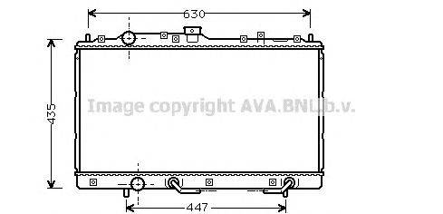 Радиатор, охлаждение двигателя AVA QUALITY COOLING MT2125