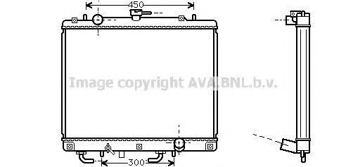 Радиатор, охлаждение двигателя AVA QUALITY COOLING MT2160