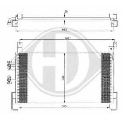 Конденсатор, кондиционер DODGE 5014582AC