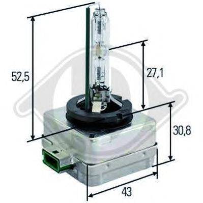 Лампа накаливания, основная фара DIEDERICHS 9600094