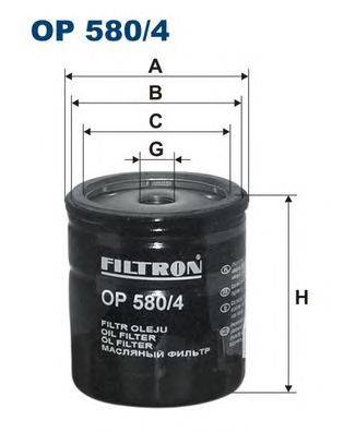 Масляный фильтр FILTRON OP580/4