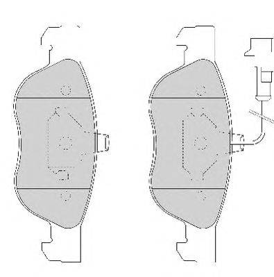 Комплект тормозных колодок, дисковый тормоз DURON DBP231056