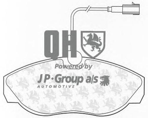 Комплект тормозных колодок, дисковый тормоз JP GROUP BP1329