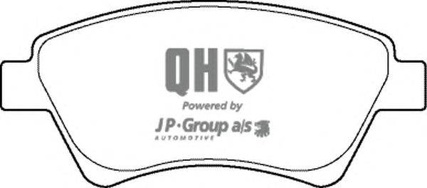 Комплект тормозных колодок, дисковый тормоз JP GROUP BP1377